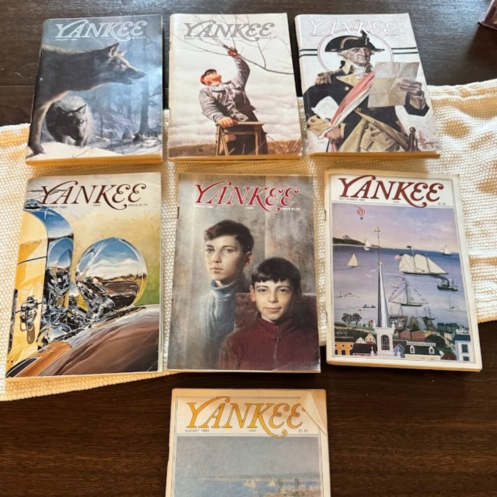 Vintage Yankee Magazine Lot of 7 1980,1981,1982